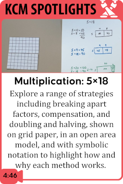 Multiplication: A Range of Strategies for Solving 5x18
